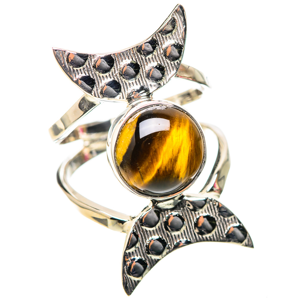 Premium Tiger Eye Ring Size 6 (925 Sterling Silver) RING138212