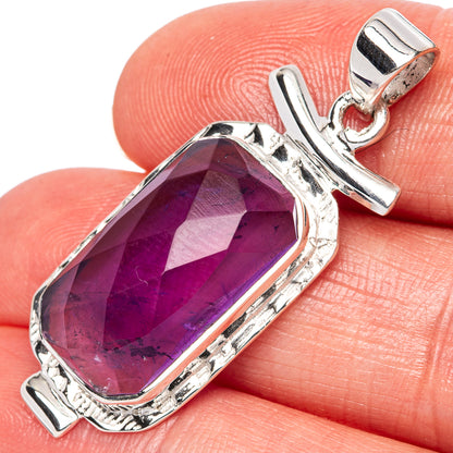 Asc Premium Amethyst Pendant 1 1/2" (925 Sterling Silver) P42271