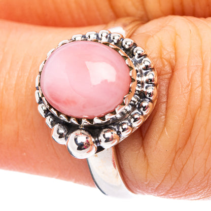 Pink Opal Ring Size 7 (.925 Sterling Silver)