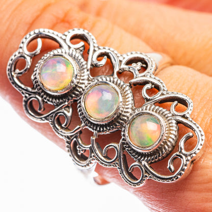 Natural Ethiopian Opal Ring Size 10 (925 Sterling Silver) R142022