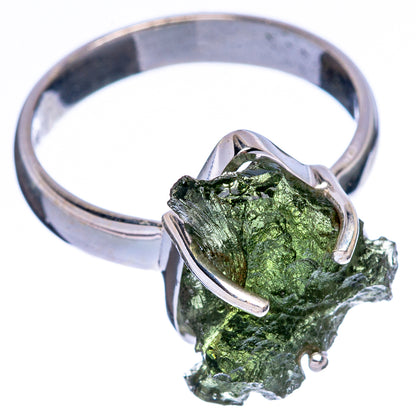 Rare Czech Moldavite Ring Size 7 (925 Sterling Silver) R146698
