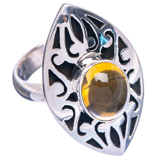 Natural Citrine Ring Size 6 (925 Sterling Silver) R1274