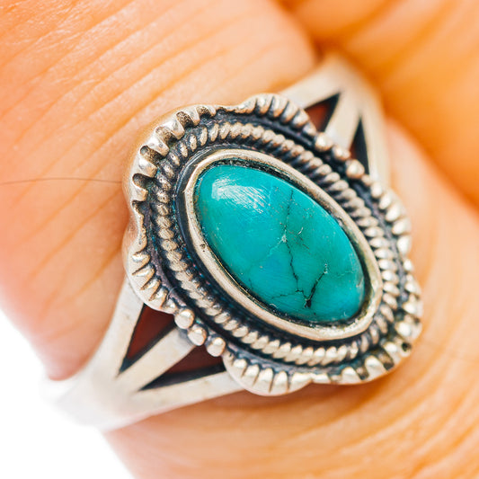 Mojave Turquoise Ring Size 8 (.925 Sterling Silver)