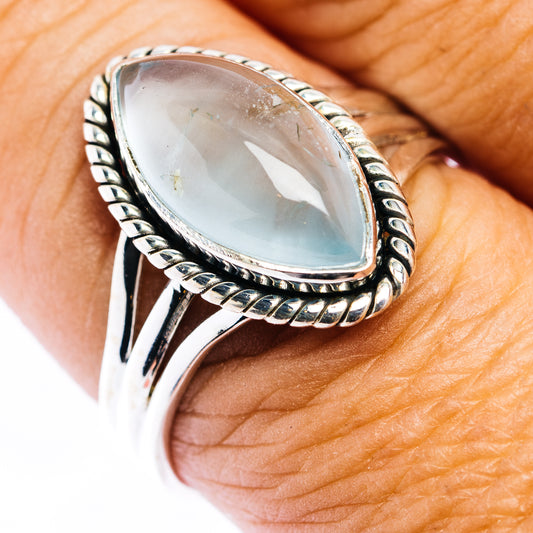 Premium Aquamarine Ring Size 9.75 (.925 Sterling Silver)
