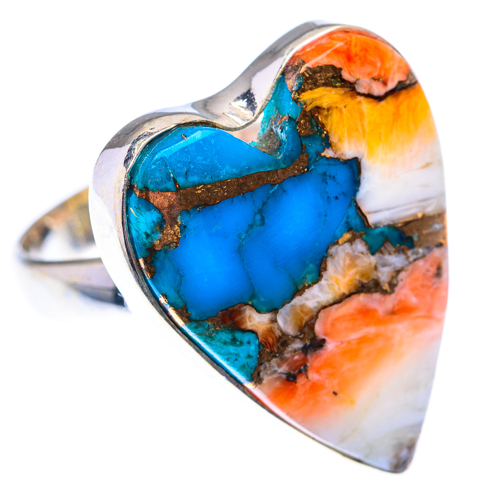 Spiny Oyster Turquoise 925 Sterling Silver Ring Size 7 (925 Sterling Silver) RING140331