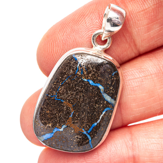 Boulder Opal Pendant 1 1/2" (.925 Sterling Silver)