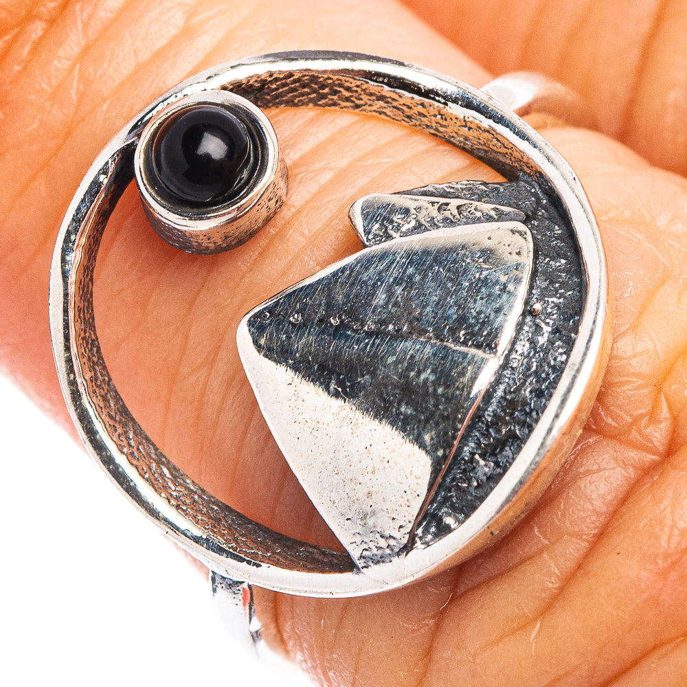 Blue Quartz Mountain Dainty Ring Size 6.5 (.925 Sterling Silver)