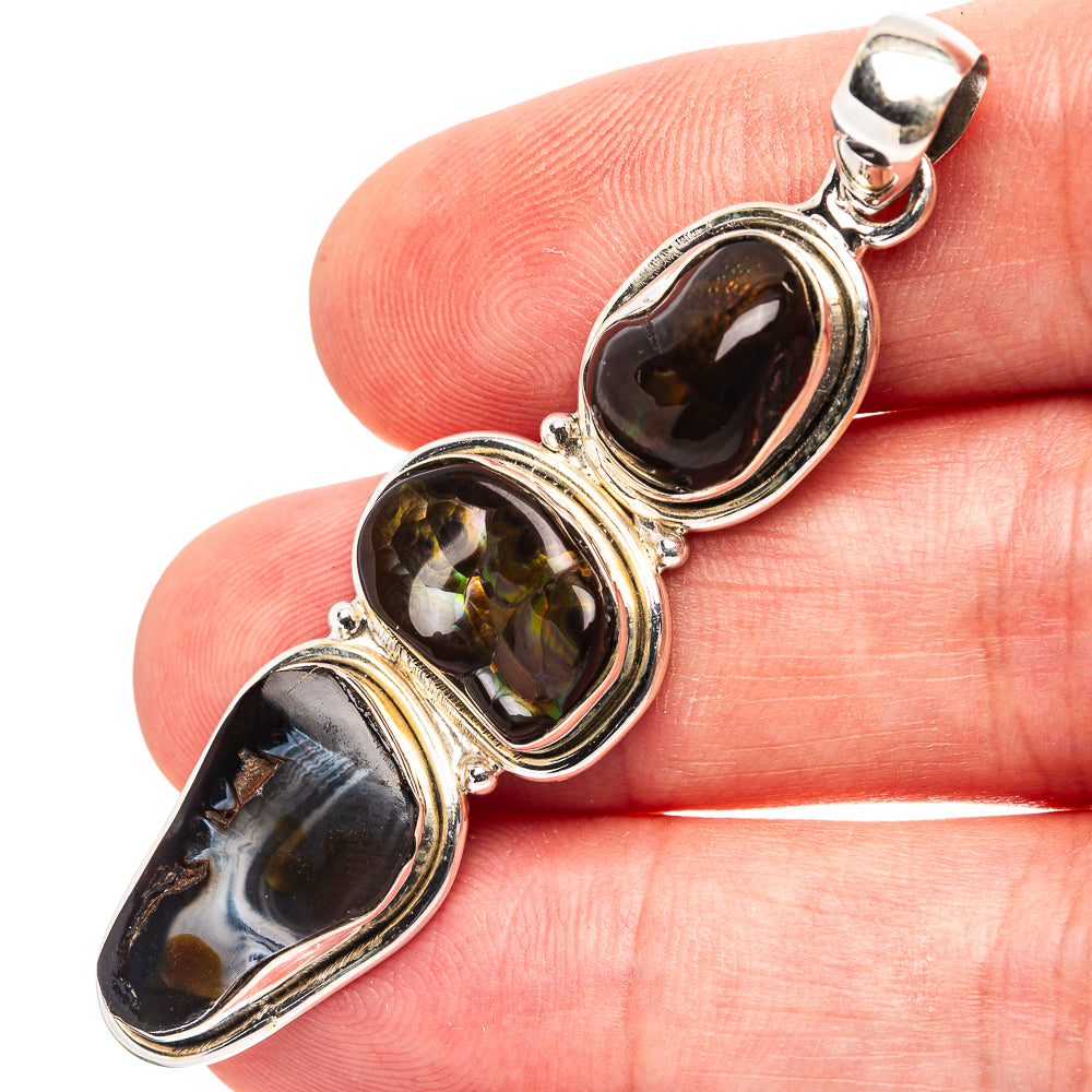 Premium Mexican Fire Agate Pendant 2 1/4" (.925 Sterling Silver)