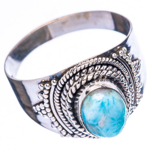 Larimar Ring Size 7 (925 Sterling Silver) R4003