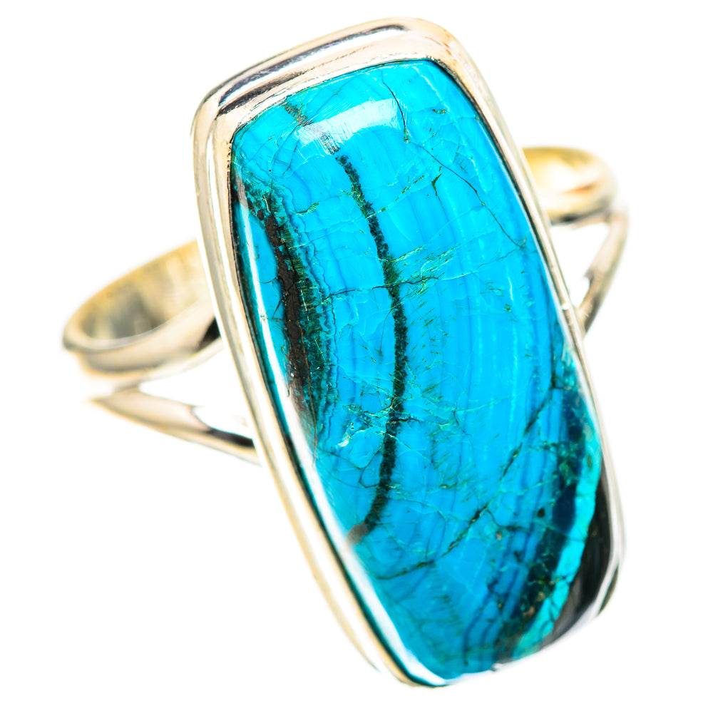 Sterling silver ring with large oval turquoise stone and bezel setting