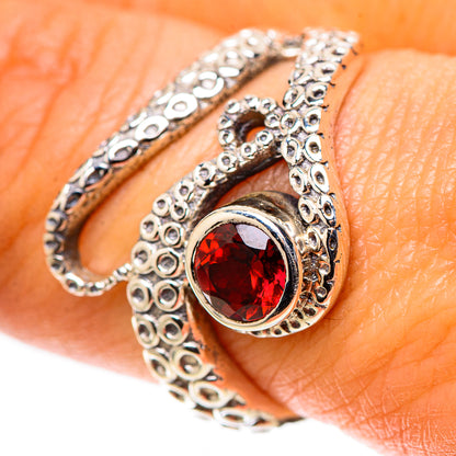 Garnet Ring Size 8.25 (925 Sterling Silver) RING138693