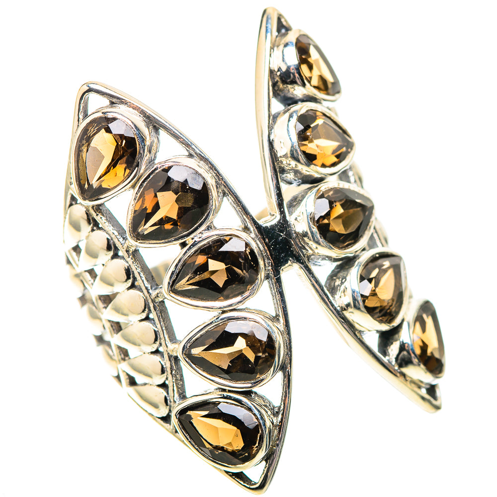 Large Smoky Quartz Ring Size 9 (925 Sterling Silver) RING138913