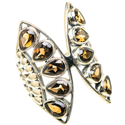 Large Smoky Quartz Ring Size 9 (925 Sterling Silver) RING138913