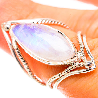 Premium Rainbow Moonstone Ring Size 6.25 (925 Sterling Silver) RING138112