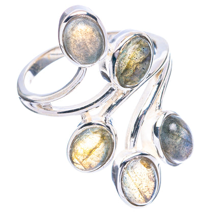 Labradorite Ring Size 8.75 (925 Sterling Silver) R4753