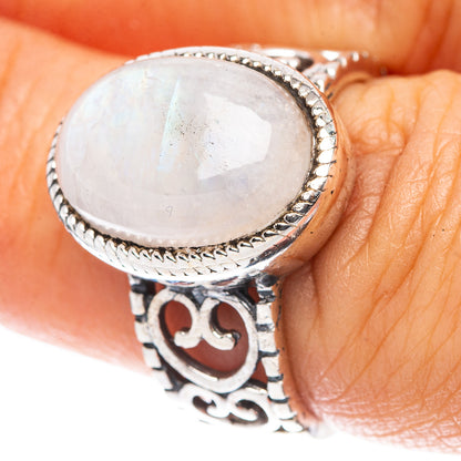 Rainbow Moonstone 925 Sterling Silver Ring Size 6.5 (925 Sterling Silver) R5399