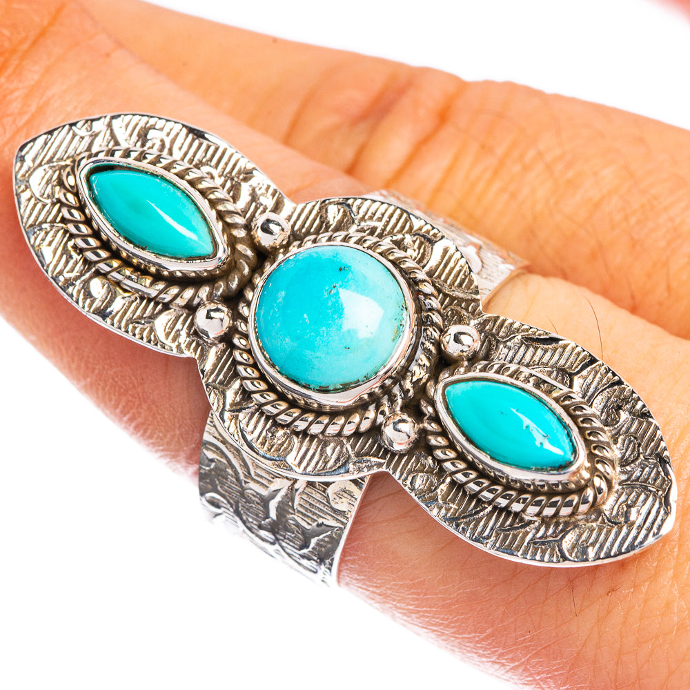 Large Sleeping Beauty Turquoise Ring Size 8 (925 Sterling Silver) R144332
