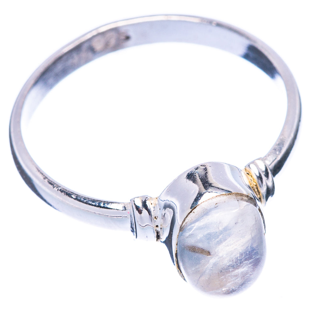 Rainbow Moonstone 925 Sterling Silver Ring Size 7.25 (925 Sterling Silver) R5314