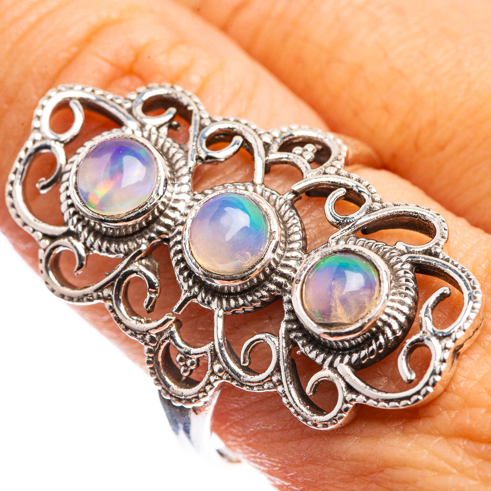 Natural Ethiopian Opal Ring Size 9.75 (925 Sterling Silver) R143138