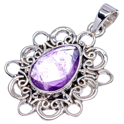 Premium Amethyst Pendant 1 3/8" (.925 Sterling Silver)