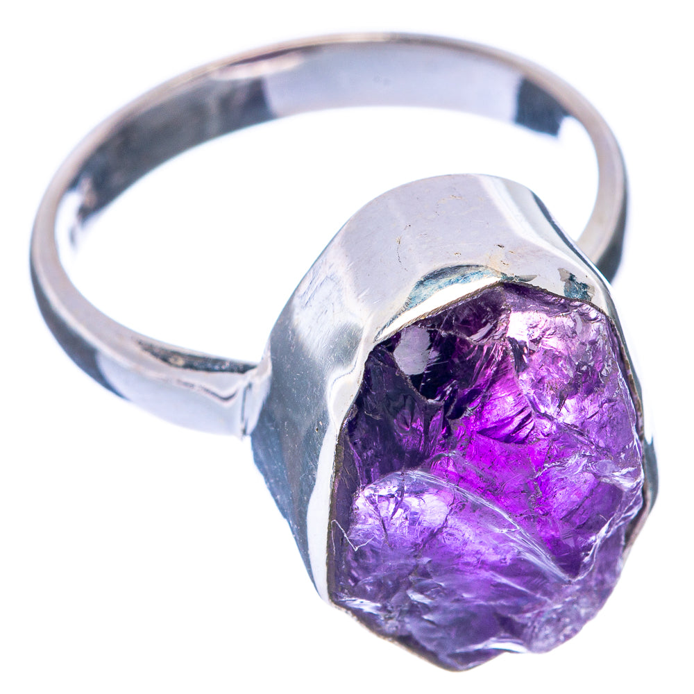 Raw Amethyst Ring Size 7.5 (925 Sterling Silver) R144928