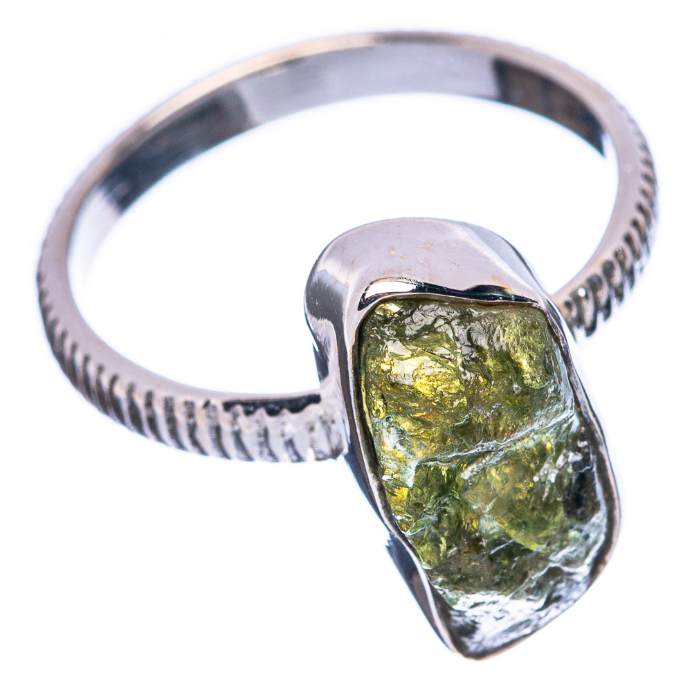 Peridot Dainty Ring Size 6.75 (925 Sterling Silver) R5143