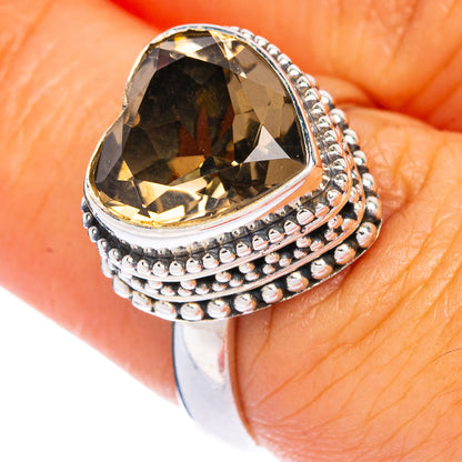Smoky Quartz Ring Size 6.5 (925 Sterling Silver) R144477