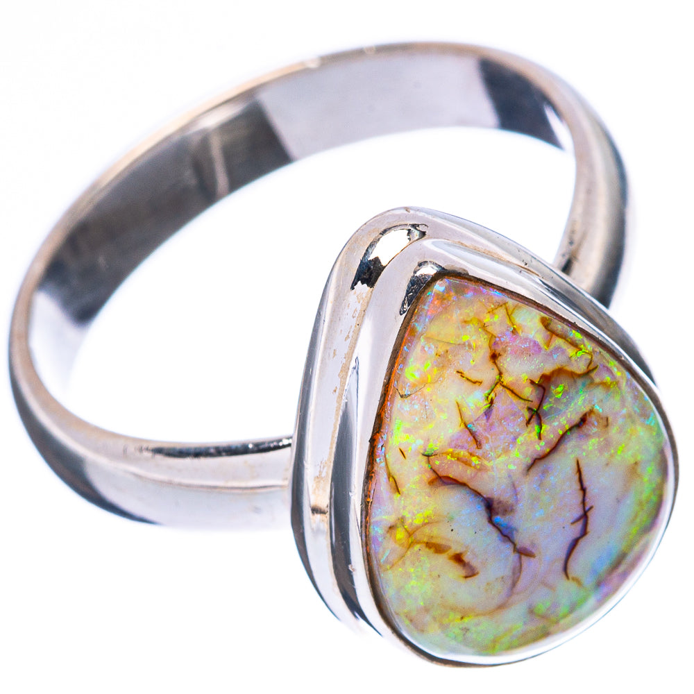 Rare Sterling Opal Ring Size 8.25 (925 Sterling Silver) R4358
