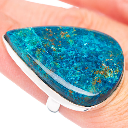 Large Premium Shattuckite Ring Size 8 Adjustable (.925 Sterling Silver)