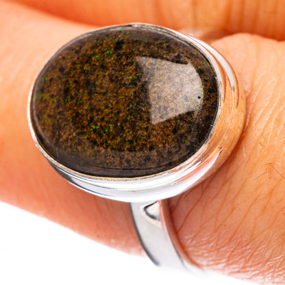 Rare Matrix Opal Ring Size 7.75 (925 Sterling Silver) R4169