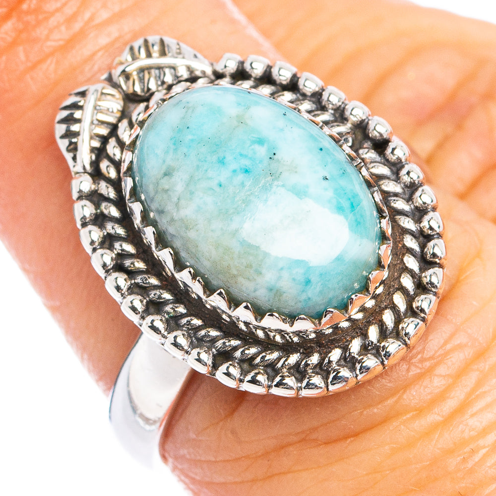 Rare Larimar Ring Size 7 (.925 Sterling Silver)
