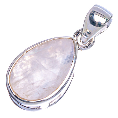 Rainbow Moonstone Pendant 1 1/8" (925 Sterling Silver) P40537