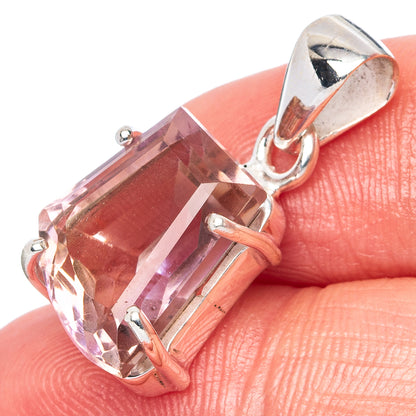 Faceted Ametrine Pendant 1" (925 Sterling Silver) P42988