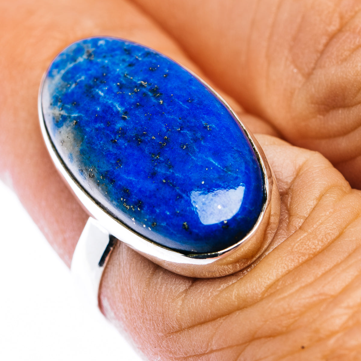 Rare Afghanite Ring Size 6.5 (.925 Sterling Silver)