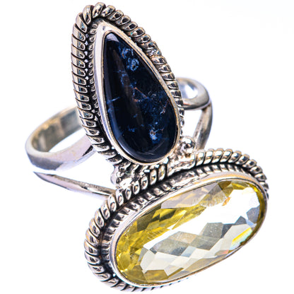 Lemon Quartz, Pietersite Ring Size 9 (925 Sterling Silver) R141631