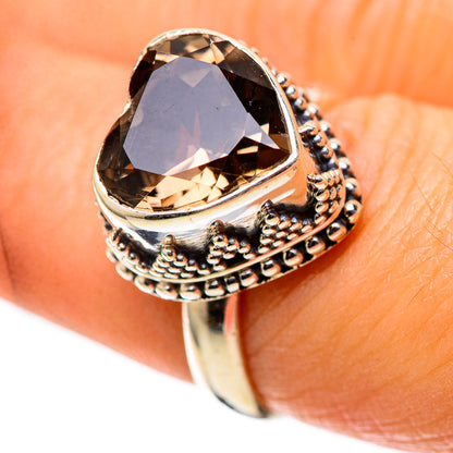 Smoky Quartz 925 Sterling Silver Ring Size 7 (925 Sterling Silver) RING139456