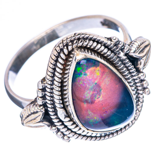 Rare Triplet Opal Ring Size 7 (925 Sterling Silver) R4394