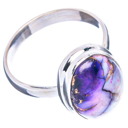 Purple Dahlia Mohave Turquoise Ring Size 9.75 (.925 Sterling Silver)
