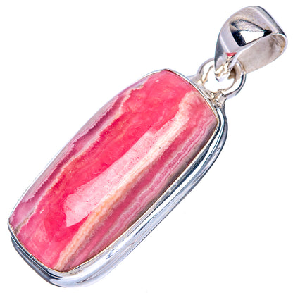 Rhodochrosite Pendant 1 1/2" (925 Sterling Silver) P42789