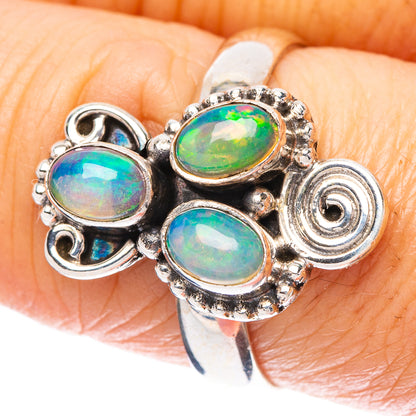Rare Ethiopian Opal Ring Size 8.5 (925 Sterling Silver) R4391