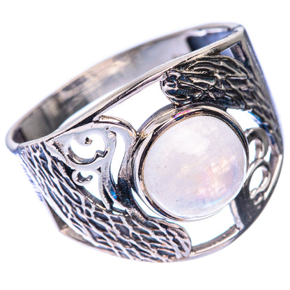 Rainbow Moonstone Ring Size 10.75 (925 Sterling Silver) R140524