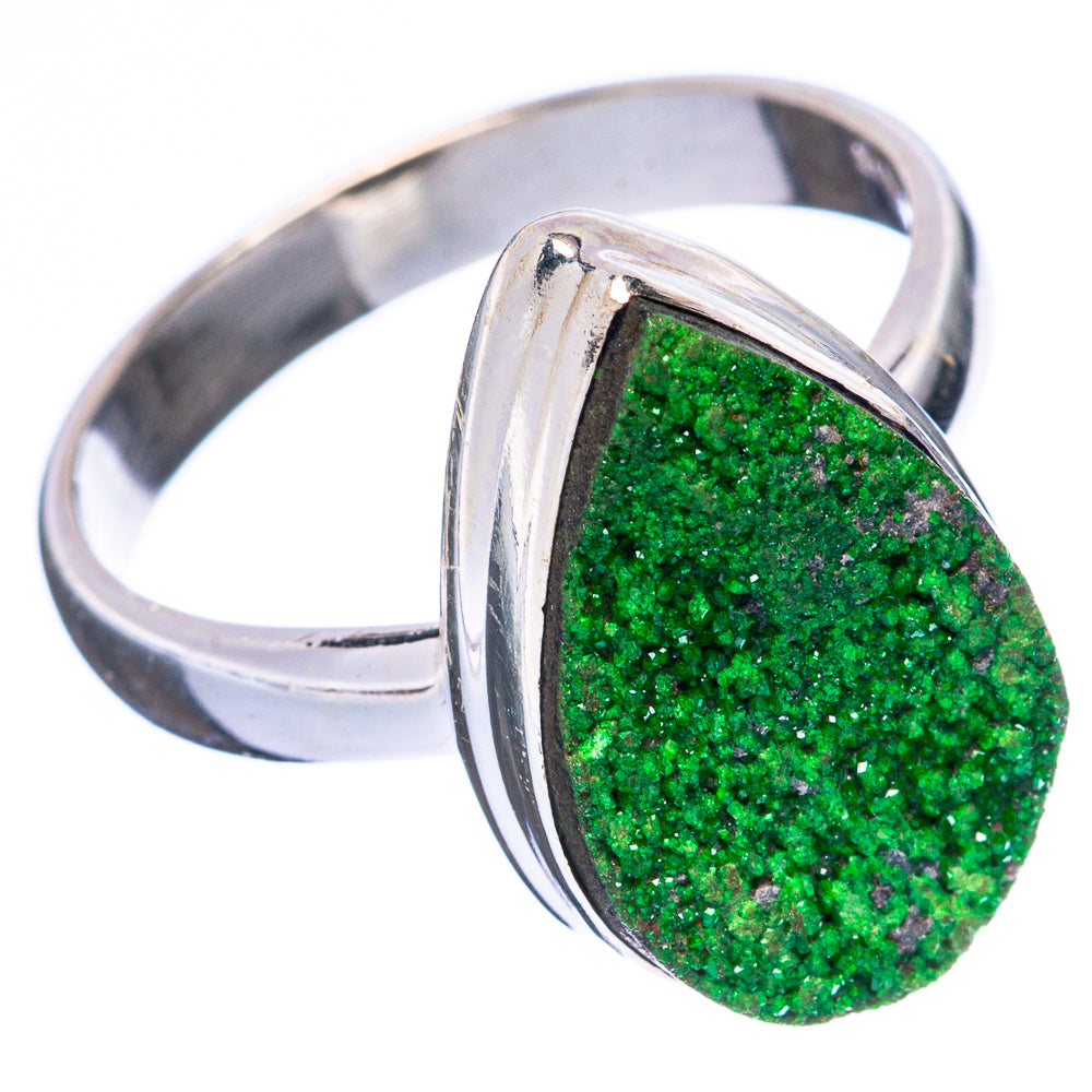 Rare Uvarovite Garnet Ring Size 7.25 (925 Sterling Silver) R4219