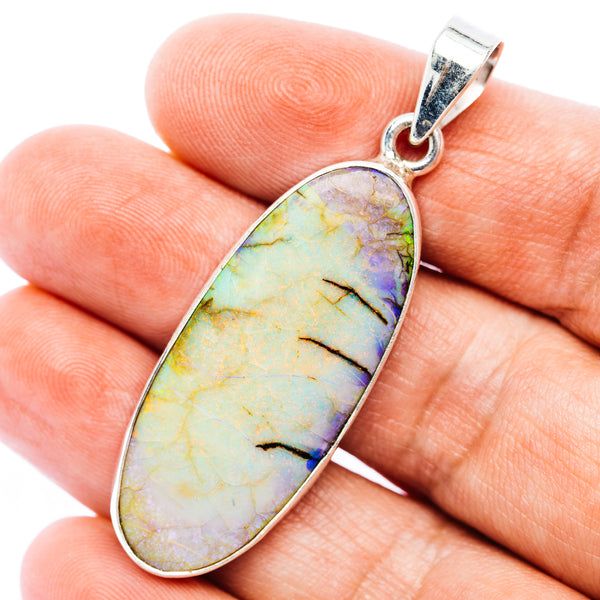 Premium Monarch Opal Pendant 2 1/8" (.925 Sterling Silver)