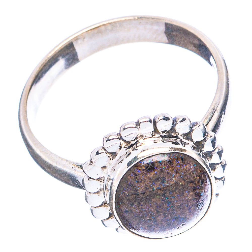 Andamooka Opal Ring Size 7.5 (.925 Sterling Silver)