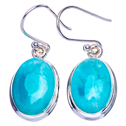 Larimar Earrings 1 1/4" (925 Sterling Silver) E1873