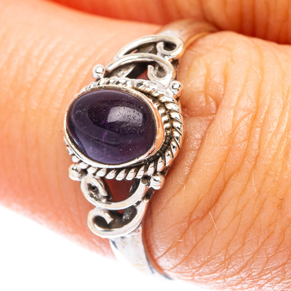 Amethyst Dainty Ring Size 6.75 (925 Sterling Silver) R5833
