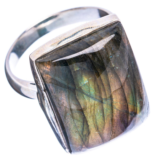 Labradorite Ring Size 9.25 (925 Sterling Silver) R4644
