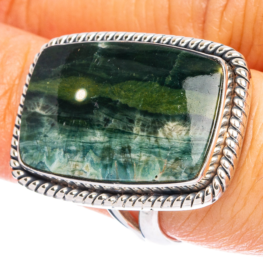 Ocean Jasper 925 Sterling Silver Ring Size 7.25 (925 Sterling Silver) R6385