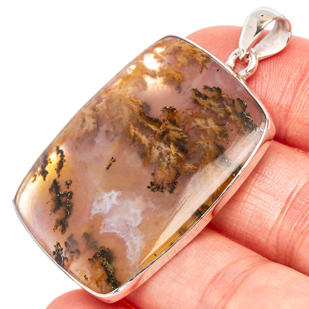 Zebra Jasper Pendant 1 7/8" (925 Sterling Silver) P43133