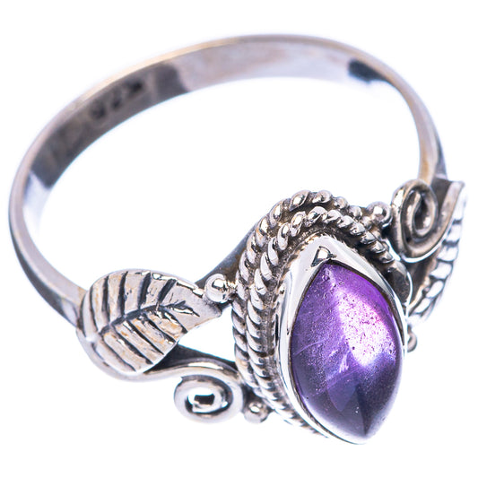Amethyst Leaf 925 Sterling Silver Ring Size 7.5 (925 Sterling Silver) R5354
